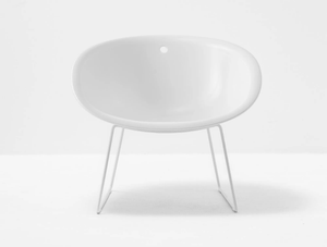 GLISS LOUNGE 340 - Sled base technopolymer easy chair - Armchair by Pedrali