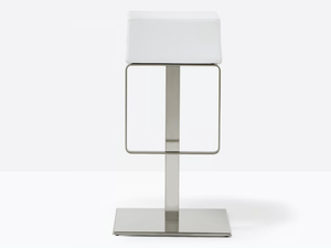 HX 4445F - High leather stool with footrest - Stool by Pedrali