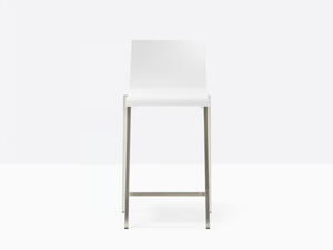 KUADRA 1102 - High stool with footrest - Stool by Pedrali
