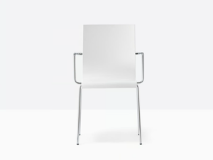 KUADRA 1115 - Plastic chair with armrests - Chair by Pedrali