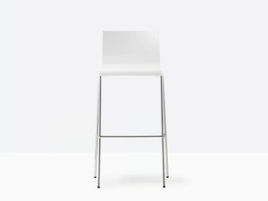 KUADRA 1116 - Technopolymer stool with back - Stool by Pedrali