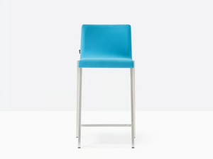 KUADRA 1122 - Upholstered stool with back - Stool by Pedrali
