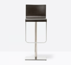 KUADRA 4408 - Swivel high stool with footrest - Stool by Pedrali