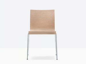 KUADRA XL 2413 - Multi-layer wood chair - Chair by Pedrali