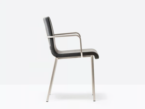 KUADRA XL 2492 - Upholstered chair with armrests - Chair by Pedrali