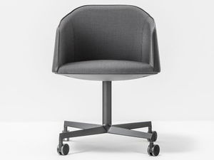 LAJA 886 - Swivel with 4-spoke base chair with armrests - Chair by Pedrali