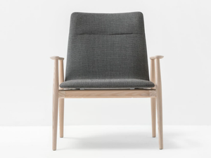 MALMÖ 298 - Upholstered easy chair with armrests - Armchair by Pedrali