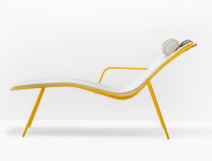 NOLITA 3654 - Steel sun lounger with armrests - Bed frame by Pedrali