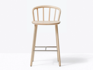 NYM 2838 - Wooden stool with back - Stool by Pedrali