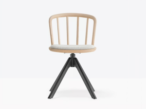 NYM 2841 - Swivel ash chair with integrated cushion - Accessories by Pedrali