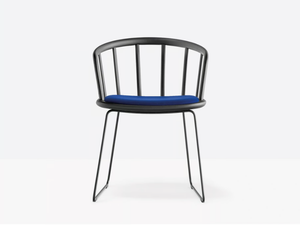 NYM 2856 - Sled base ash chair with integrated cushion - Accessories by Pedrali