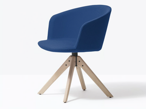 NYM SOFT 2847 - Upholstered trestle-based fabric chair - Chair by Pedrali