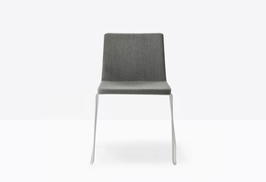 OSAKA METAL 5724 - Sled base upholstered chair - Chair by Pedrali