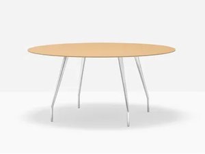RIZZ - Round aluminium table - Table by Pedrali