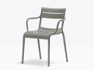 SOUVENIR 555RM - Stackable polypropylene chair with armrests - Chair by Pedrali