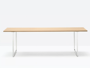 TOA 240x90 - Rectangular oak and aluminium table - Table by Pedrali