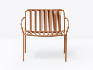 TRIBECA 3669 - Steel and PVC easy chair with armrests - Armchair by Pedrali