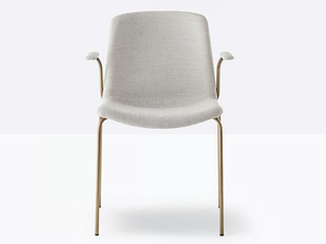 TWEET 895/2 - Upholstered chair with armrests - Chair by Pedrali
