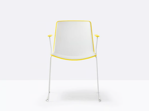 TWEET 898 - Stackable sled base polypropylene chair - Chair by Pedrali