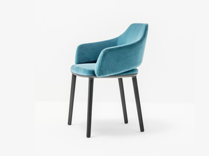 VIC 645 - Upholstered fabric chair with armrests - Chair by Pedrali