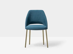 VIC METAL 656 - Upholstered fabric chair - Chair by Pedrali