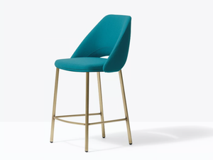 VIC METAL 659 - Upholstered fabric stool with footrest - Stool by Pedrali