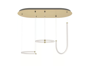 UNSEEN - LED brass adn piolycarbonate pendant lamp - Ceiling lamp by Petite Friture