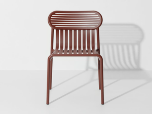 WEEK-END - Stackable powder coated aluminium garden chair - Chair by Petite Friture