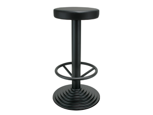 102 - Cast iron stool with footrest - Stool by PF Stile