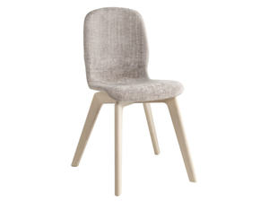GLAMOUR WOOD UP - Upholstered fabric chair - Chair by PF Stile
