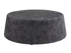 OLLI MAX - Upholstered round fabric pouf - Pouf by PF Stile