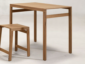 NANDI - Rectangular teak high table - Table by Phantom Hands