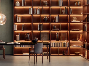 BOOKCASES - Corner sectional wooden bookcase - Cabinet by PIANCA