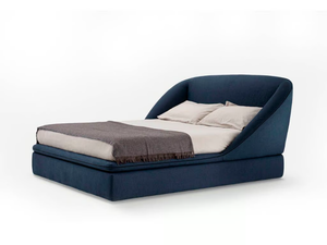 DOMENICA - Fabric double bed with upholstered headboard - Bed frame by PIANCA