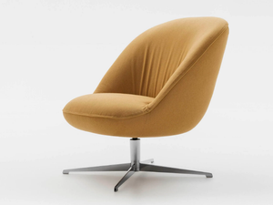 ELLA - Swivel fabric armchair with 4-spoke base - Armchair by PIANCA