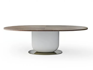 ETTORE - Eliptical marble table - Table by PIANCA
