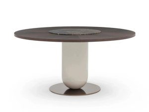 ETTORE - Wooden table with Lazy Susan - Table by PIANCA