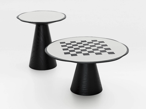 SCACCO - Round ash coffee table - Coffee table by PIANCA
