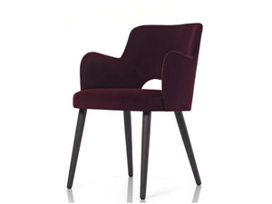 ALICE 01 A3 - Upholstered fabric chair with armrests - Chair by PIANI