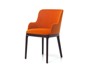 EVA 00 A3 - Upholstered fabric chair with armrests - Chair by PIANI