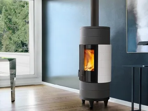 CIRCLE - Wood-burning Central stove for air heating Class A+ - Other by Piazzetta