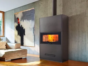 E124 - Wood-burning steel stove for air heating - Other by Piazzetta