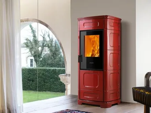 E228 C - Multi-fuel faïence stove with WiFi Class A+ - Other by Piazzetta