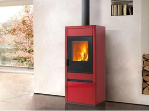 E928 A - Wood-burning Central stove for air heating Class A+ - Other by Piazzetta