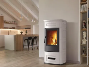 E928 - Wood-burning faïence stove Class A+ - Other by Piazzetta