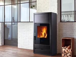 E928 - Wood-burning wall-mounted steel stove Class A+ - Other by Piazzetta
