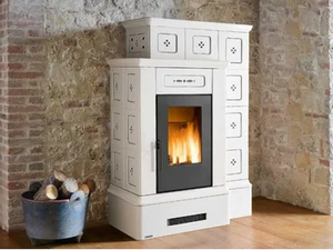 ORTISEI 5 STARS - Pellet faïence stove for air heating - Other by Piazzetta
