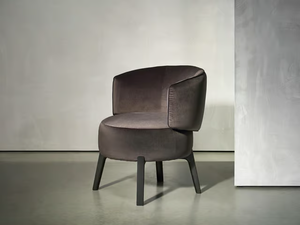 JANE - Fabric dining chair with armrests - Chair by Piet Boon