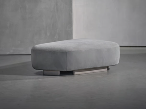 NOOR - Upholstered leather pouf - Pouf by Piet Boon
