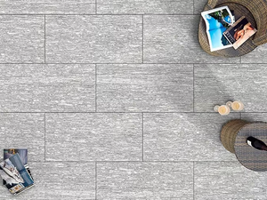 FORTEZZA SNOW ALPS - Frost proof outdoor floor tiles with granite effect - Floor tile-stone by PIETRA SINTERIZZATA